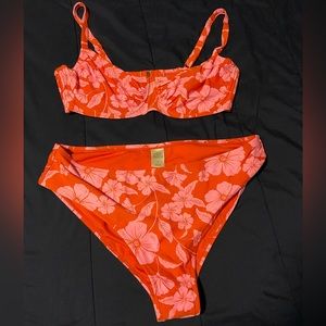 WILD FABLE 2 PIECE SWIMSUIT!🧡🌺